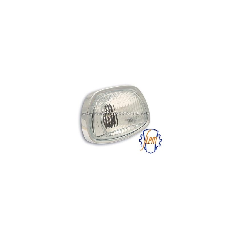 Optique + Cerclage Chromé SIEM Vespa 125 GT Ligne Carrée/ 125 Sprint /180 SS